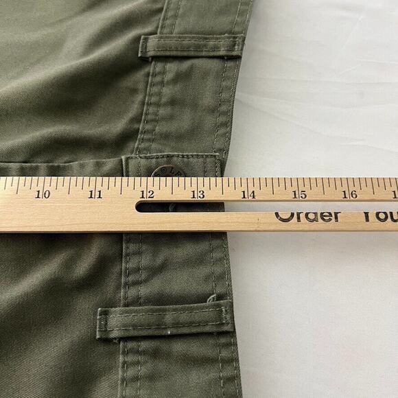 Levi Strauss Women's Size 11 Olive Green Chino Pants Straight Leg Vintage Style - Picture 9 of 10